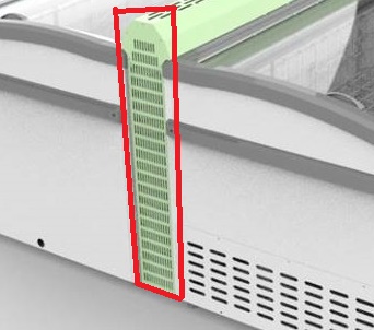 CONGÉLATEUR BAHUT CONNEXION CÔTÉ BLANC  POUR ÎLOT SANS ÉLÉMENT DE LA TÊTE