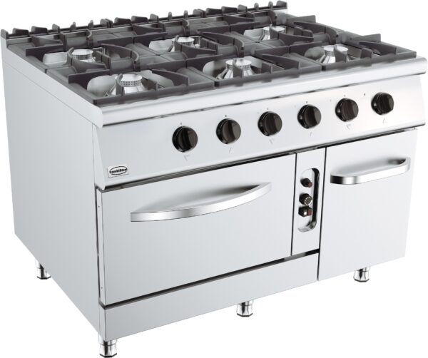 BASE 900 CUISINIERE A GAZ 6 BR. AVEC FOUR À GAZ