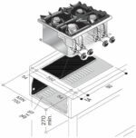 CUISINIÈRE À GAZ 4 BR. 14KW