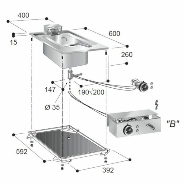 FRITEUSE ÉL. 1X10 L