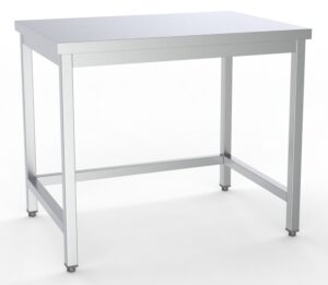 600 TABLE EN INOX ESSOUS OUVERT DÉMONTABLE 1200