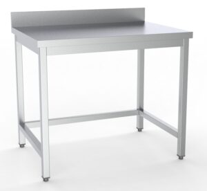 600 TABLE EN INOX ESSOUS OUVERT BORD RELEVÉ DÉMONTABLE 2000