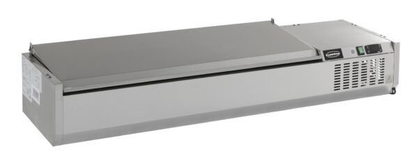 PUITS RÉFRIGÉRÉE COUVERCLE EN ACIER INOX 1/4GN x 5