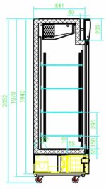 RÉFRIGÉRATEUR 2 PORTES EN VERRE