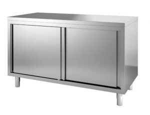 700 TABLE EN INOX PORTES COULLISST 1000