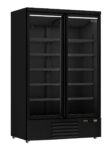 RÉFRIGÉRATEUR 2 PORTES EN VERRE NOIR JDE-1000R BL