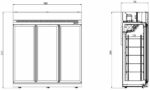 CONGÉLATEUR 3 PORTES EN VERRE INS-1530F