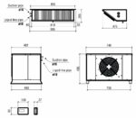 GROUPE POUR CHAMBRE FROIDE SPLIT TYPE NÉGATIF 3.05-8.74 M3