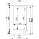 TABLE RÉFRIGÉRÉE 3 PORTES AVEC TIROIR POUR CAFÉ