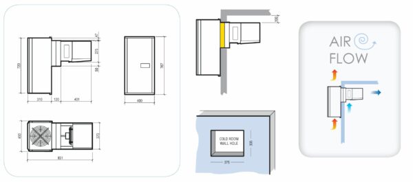 GROUPE POUR CHAMBRE FROIDE TYPE POSITIF 2,8-5,8 M3 SMALL