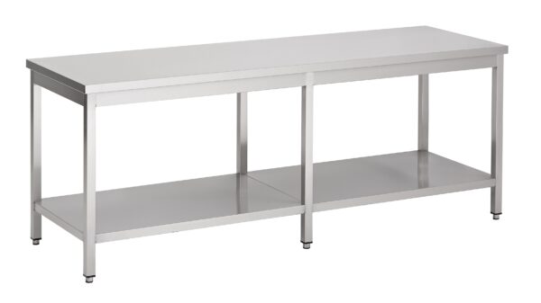 700 TABLE EN INOX ÉTAGÈRE 2200