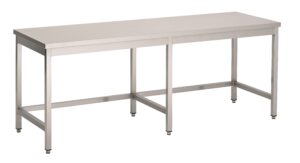 600 TABLE EN INOX  ESSOUS OUVERT 2100