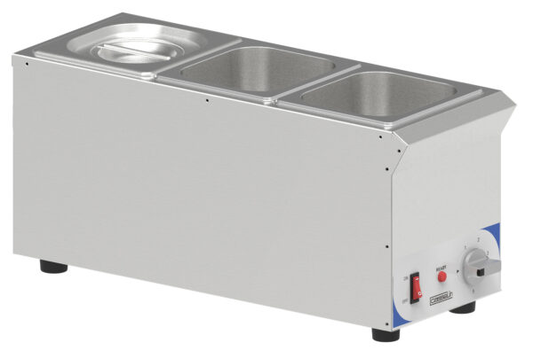 Bain-marie à sauce 3 x GN 1/6 compact