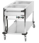 Chariot bain-marie à eau 2 x GN 1/1