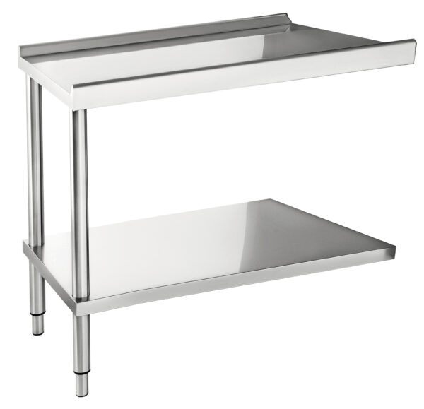 Table d’entrée ou de sortie en inox pour lave-vaisselle 645 mm