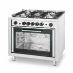 Cuisinière à gaz - 5 feux avec four électrique