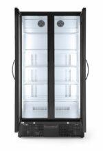 Vitrine de présentation boissons double portes 477L