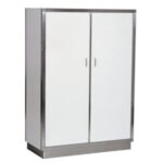 armoire de porcelaine en acier inox 2 portes 5 niveaux 1280