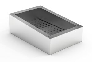 BAC À GLACE PILÉE INCLINÉ 1/1 GN AISI 304 VIDANGE CÔTÉ FONCTIONNEMENT