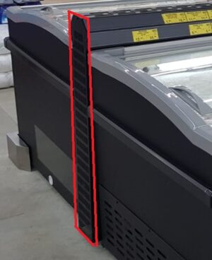 CONGÉLATEUR BAHUT CONNEXION CÔTÉ NOIR POUR ÎLOT SANS ÉLÉMENT DE LA TÊTE