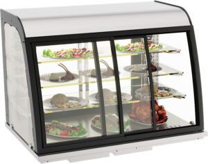 DROP-IN VITRINE CHAUFFANTE 140L PORTES COULISSANTES