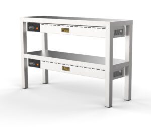 ÉTAGÈRE CHAUFFANTE EN CÉRAMIQUE 2 NIVEAUX 1400 8 HEATERS OF 250W