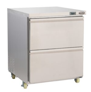 CONGÉLATEUR EN ACIER INOX 2 TIROIRS