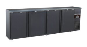 ARRIÈRE BAR RÉFRIGÉRÉE NOIR 4 PORTES