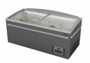 CONGÉLATEUR BAHUT GRIS POUR SUPERMARCHÉ TÊTE DE GONDOLE DÉGIVRAGE AUTOMATIQUE