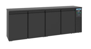 ARRIÈRE BAR RÉFRIGÉRÉE NOIR 4 PORTES