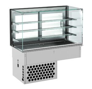 DROP-IN VITRINE CUBIQUE RÉFRIGÉRÉE - FERMÉ 5/1