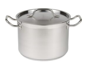 CASSEROLE EN ACIER INOXYDABLE + COUVERCLE ø36 22L