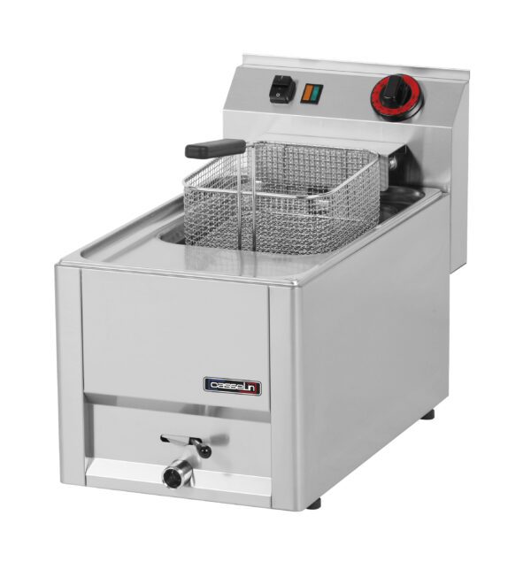 Friteuse électrique à poser avec vanne de vidange 8 litres T 33
