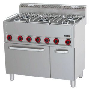 Fourneau gaz 5 feux avec four électrique ventilé GN 1/1 P 99