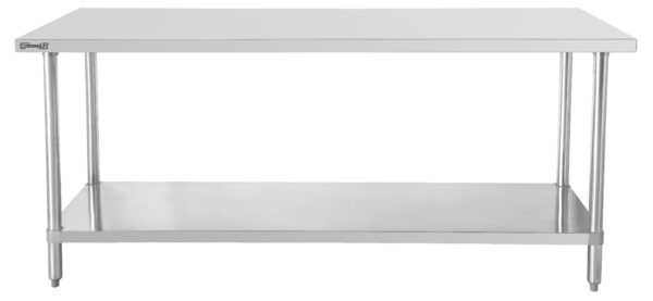 Table de travail inox 600 avec étagère 1200 mm