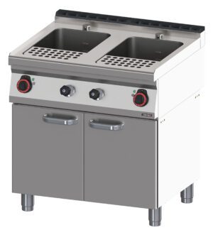 Cuiseur à pâtes avec soubassement 2x23 litres 80