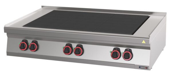 Fourneau électrique à poser 6 plaques coup de feu 120 - Matériel professionnel Casselin