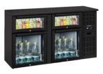 Arrière bar 2 x 2 tiroirs mixtes vitrés