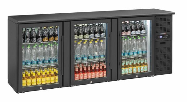 Arrière bar 3 portes vitrées - Matériel professionnel Casselin
