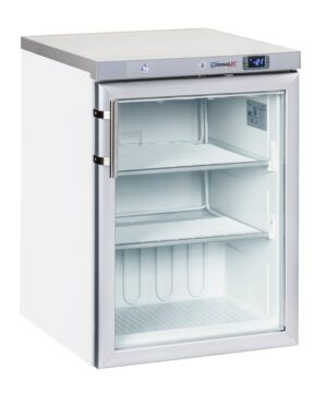 Armoire négative vitrée 200 L Blanche
