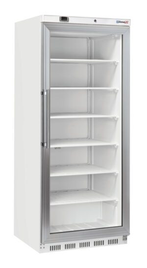 Armoire négative vitrée 600 L Blanche