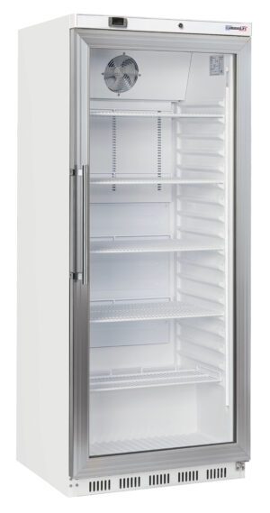 Armoire positive vitrée 600 L Blanche