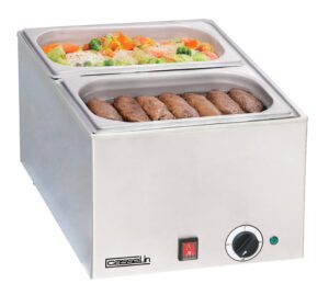 Bain-marie avec 2 x GN 1/2