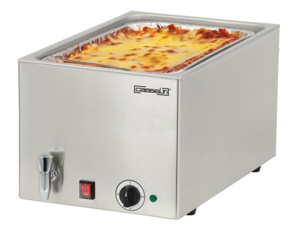 Bain-marie avec robinet de vidange GN 1/1 - 200 mm - Matériel professionnel Casselin