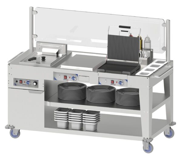 Chariot multi snack - Matériel professionnel Casselin