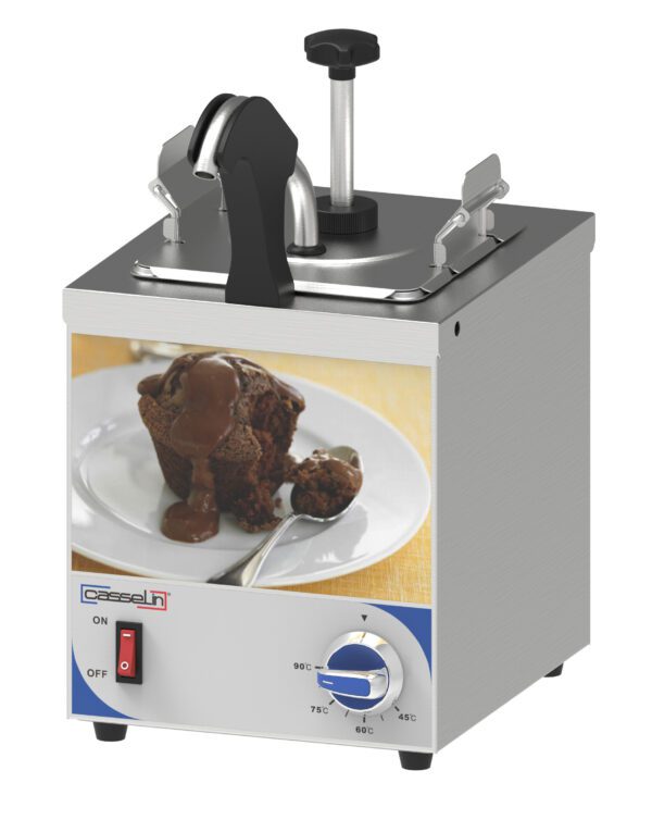 Distributeur à sauce avec pompe et bec chauffant - Matériel professionnel Casselin