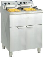 Friteuse électrique sur pieds 2 x 10 litres haut rendement