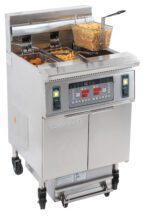 Friteuse électrique avec filtration 12 + 22 litres 8,5+17kW