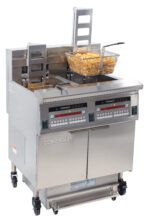 Friteuse électrique avec relevage automatique et filtration 2 x 22 litres 17+17k