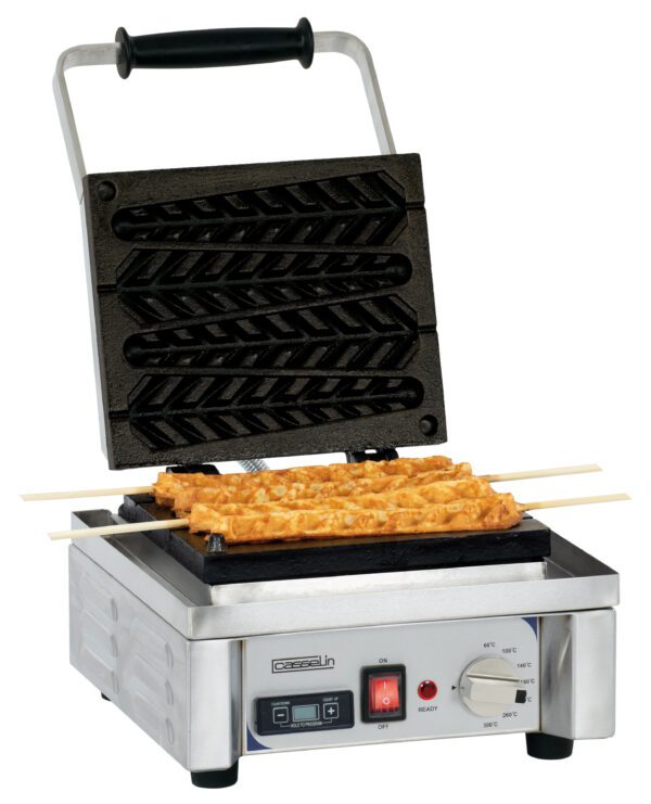 Gaufrier simple ouverture 90° Epi - Matériel professionnel Casselin